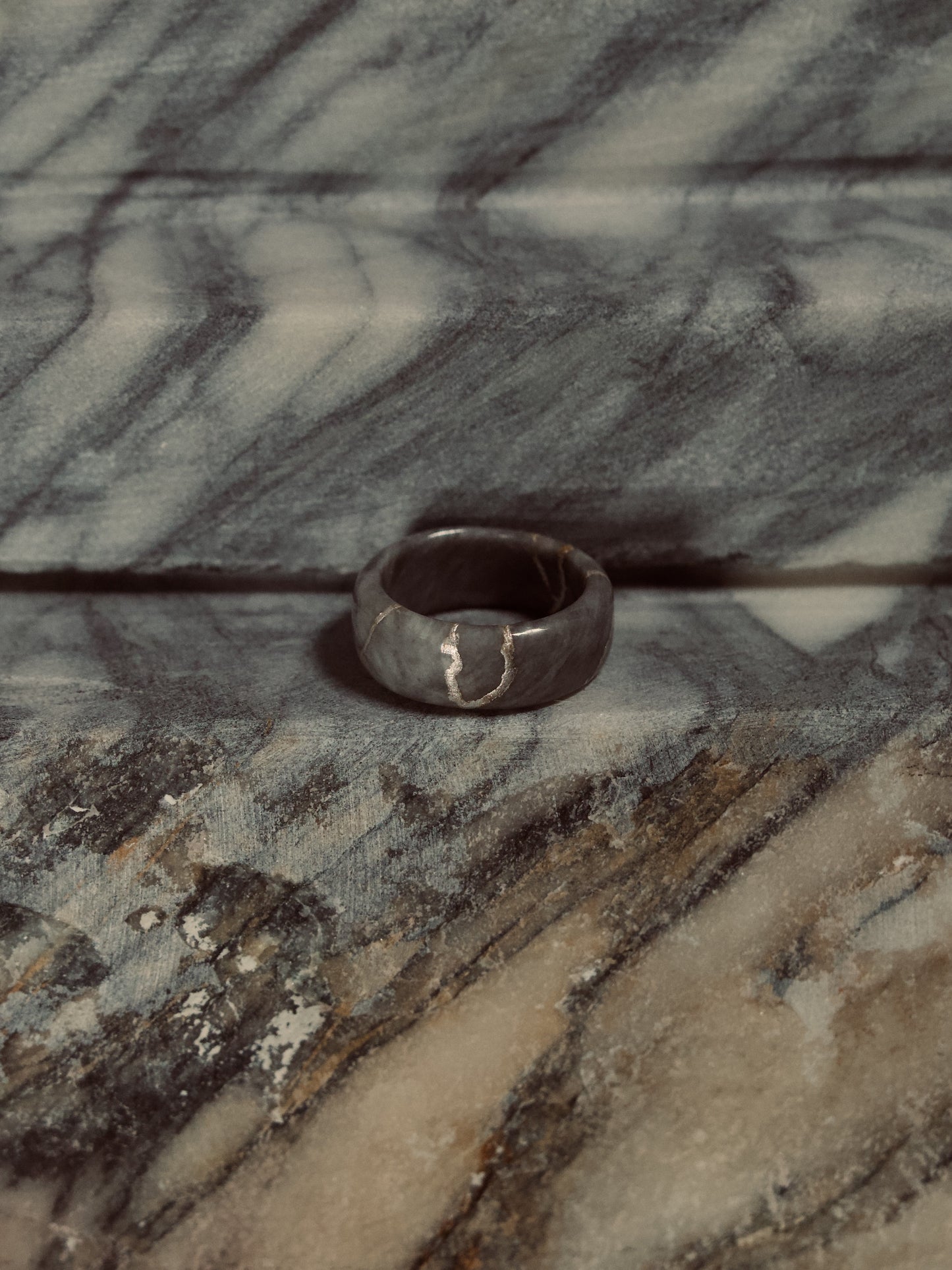 Anelli in Bardiglio | Oro Bianco