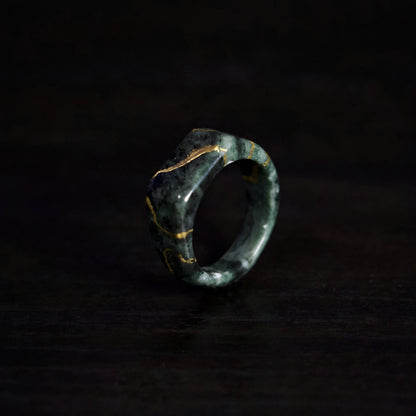 Anelli In Verde Alpi | Oro Zecchino 22 Carati